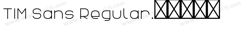 TIM Sans Regular字体转换